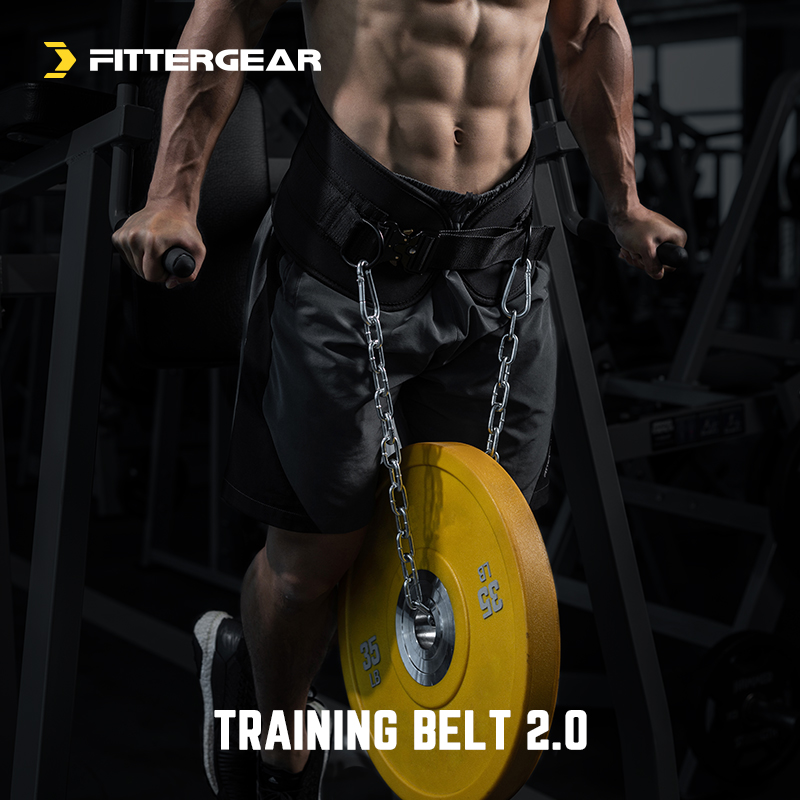 FitterGear Fitness Strength Training Weight Pad Pull-ups up waist training thick chain belt