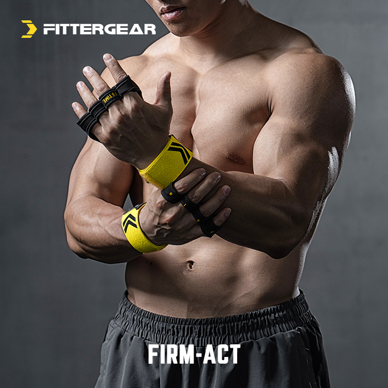 FG Fitness Training Deep Squatting Hard Pull Non-slip Protective Palm With Wrist Gloves Breathable Wear Resistant And Anti-Cocoon Movement Protective Gear