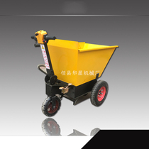 Small electric hand push tricycle electric gray bucket truck construction site truck construction can enter the elevator