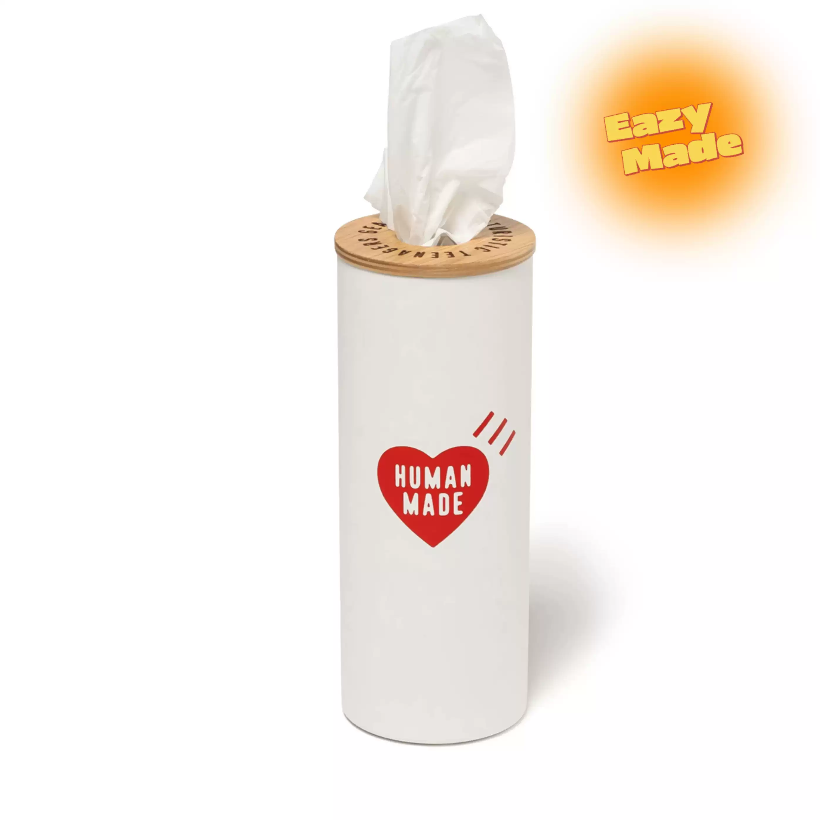 小物 HUMAN MADE BOTTLE TISSUE CASE 現貨HUMAN MADE BOTTLE TISSUE CASE 愛心鋼製圓筒紙巾盒衛生紙盒-淘寶