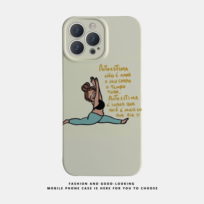 Suitable for Apple Huawei Yoga Girl Splits Iphone17 1315Promaxnova9/Mate50 New Model P50S16 Honor 80 Couple Opporeno9 Phone Case Iqoo12