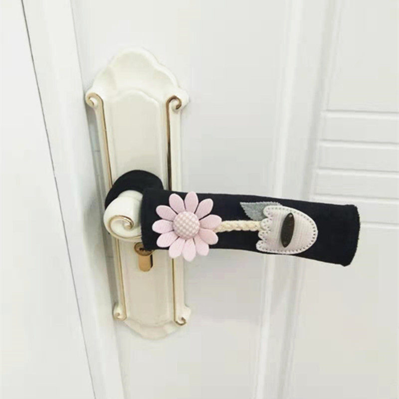 Velvet door handle handle cool handcuff protective baby collision protection suite door handle