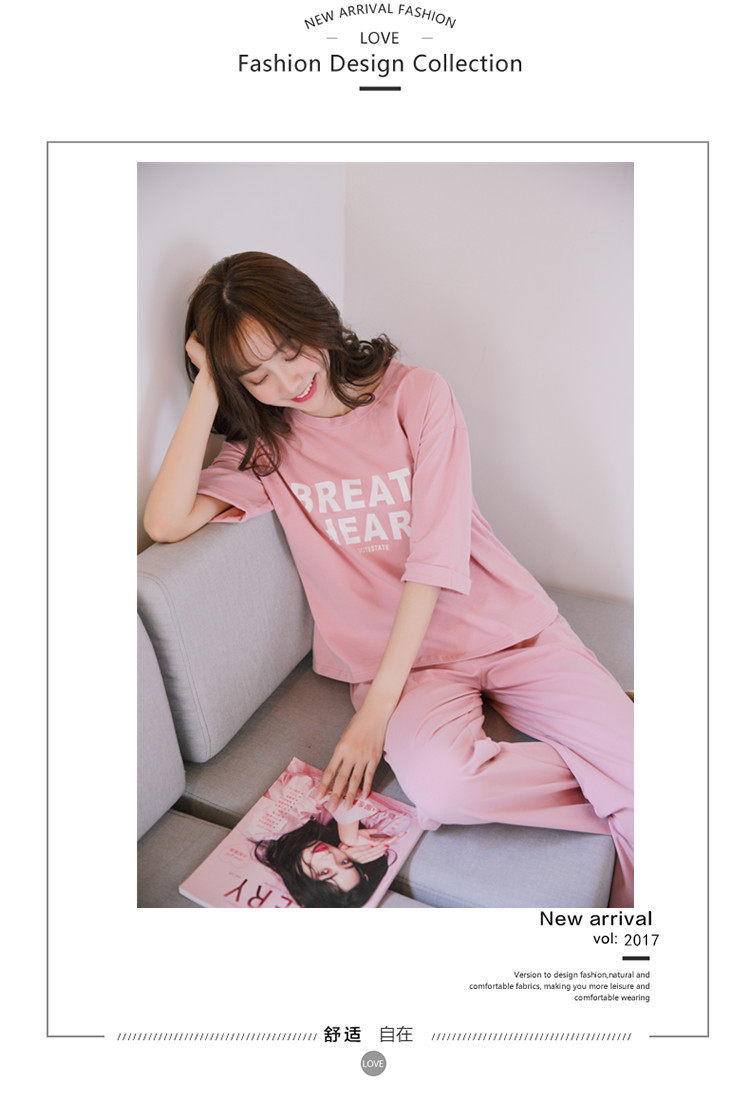 Pyjama pour femme en Coton à manches - Ref 2996210 Image 12