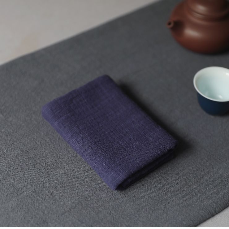Vải cotton thủ công dày và vải lanh thấm đôi vải cotton khăn trà khăn rách võ thuật khăn tay đặt trà bộ ấm chén