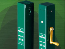 UPMAN-HORSE TP-2006 floor type square aluminum alloy tennis post with expansion screws