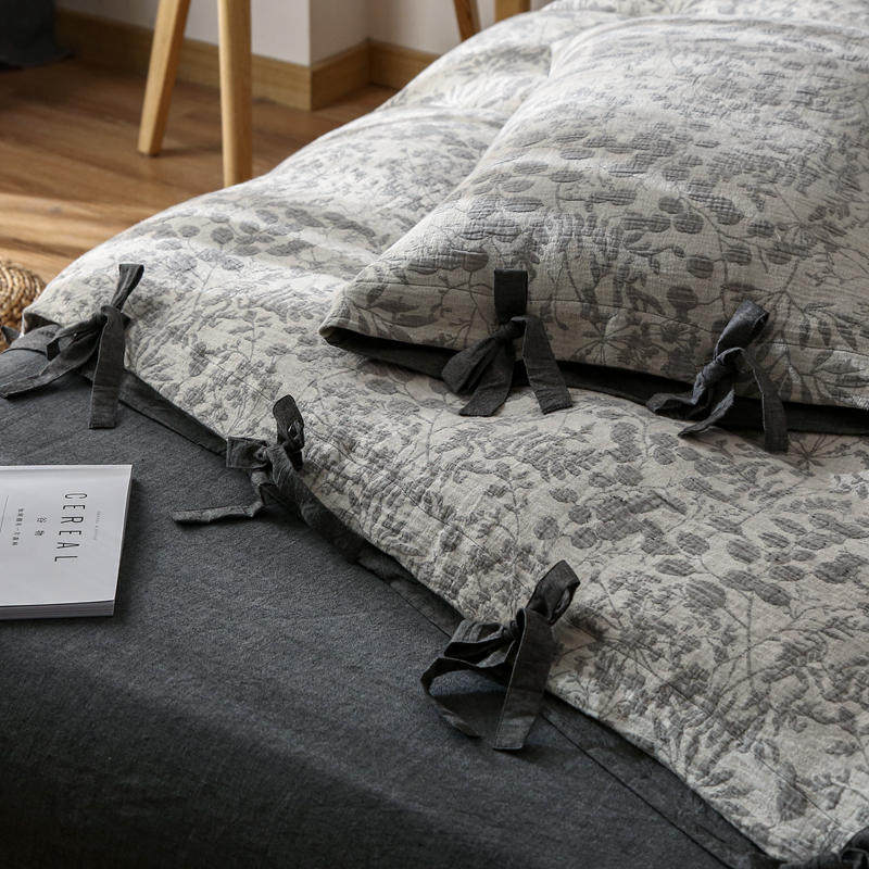 Class A mother and baby double layer gauze cover single piece 60 whole cotton pure cotton quilts covered with three sets bed linen beds 4-piece sleeves-Taobao