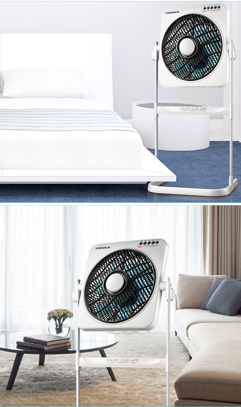 quạt trần vinawind 5 cánh Quạt điện Konka quạt sàn nhà điều khiển từ xa nâng quạt máy tính để bàn câm may mắn quạt dọc ký túc xá bật trang quạt - Quạt điện quạt đảo