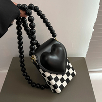 French small crowdsourced 100 lap bag women 2022 new foreign air texture Advanced sensation net red single shoulder inclined satchel genuine leather