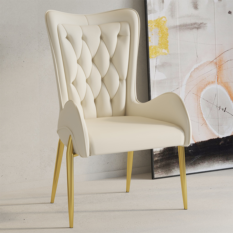 Nordic light luxury dining table and chair modern minimalist hotel restaurant backchair home bookchair dresser