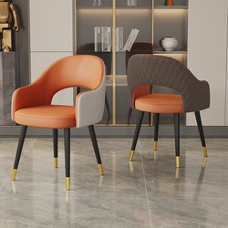 Italian-Style Light Luxury Dining Chair 2025 New Model for Home Use, High-End Dining Table Chair, Comfortable for Long Sitting, Island Table Restaurant Chair with Backrest