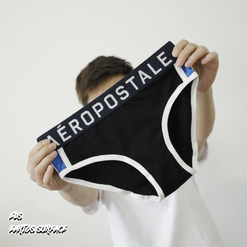 les Shuai tt neutral cotton wide-brimmed four-corner panties Port wind women's four-corner briefs head low waist pants solid color