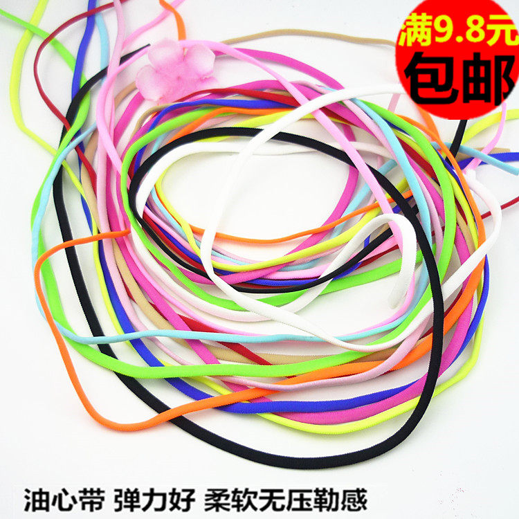 5mm mask elastic band webbing color breast wrap bra beautiful back shoulder strap elastic oil heart belt shoelace swimsuit sling