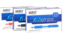 Baoke B- 19 Press Ballpoint Pen Ball Pen 0 7mm Yuan Ball Pen Oil Pen Red Blue Black Three Color Selection 24