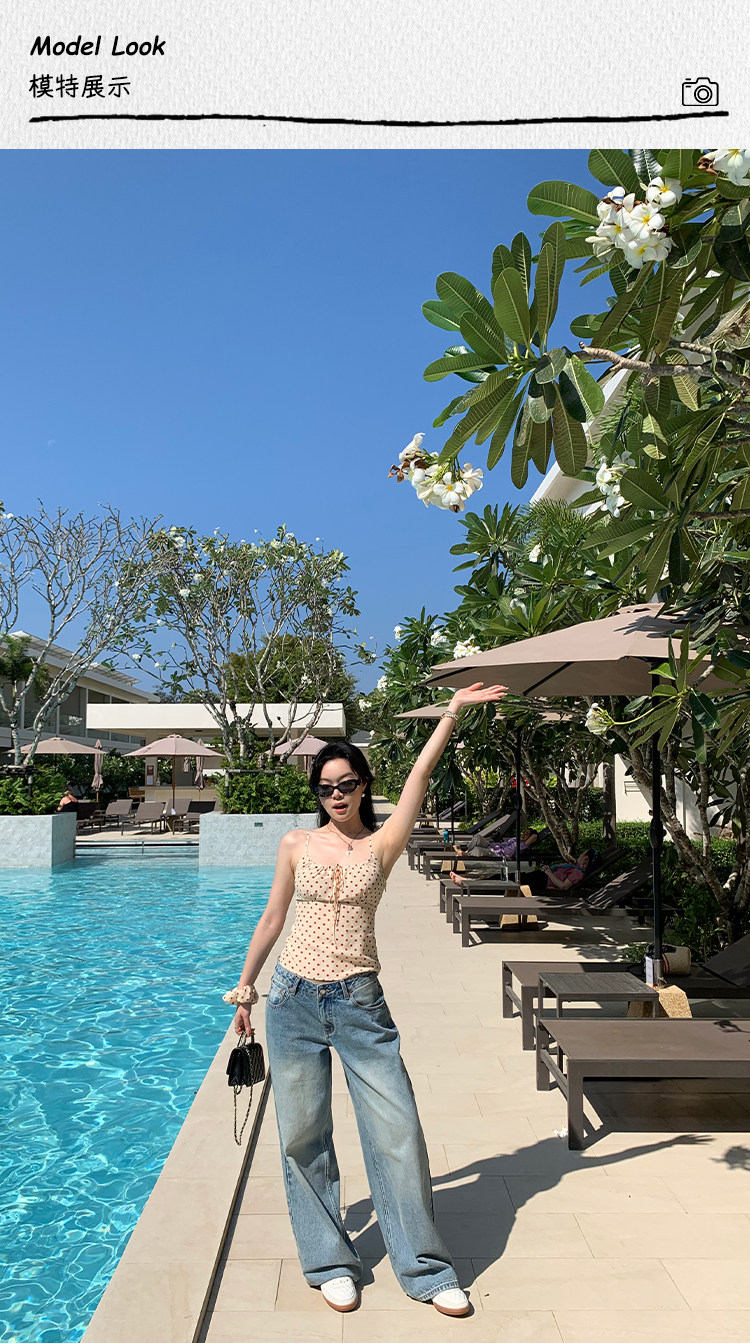 popchee | Белые женские baggy | Американские свободные широкие джинсы! Универсальный хит в стиле ins