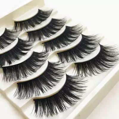 5 pairs of false eyelashes, exaggerated stage, thick, long eyelashes, hard stem eyelashes, buy 2 boxes and send glue