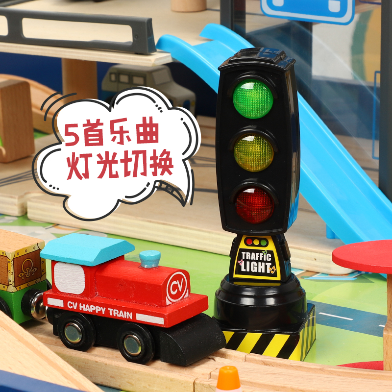 Simulated traffic lights sound toys traffic signal lights model road sign kindergarten children's teaching tools