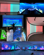 Holographic projection fusion KTV bar fusion Panoramic KTV scene display Fusion projection hardware fusion device