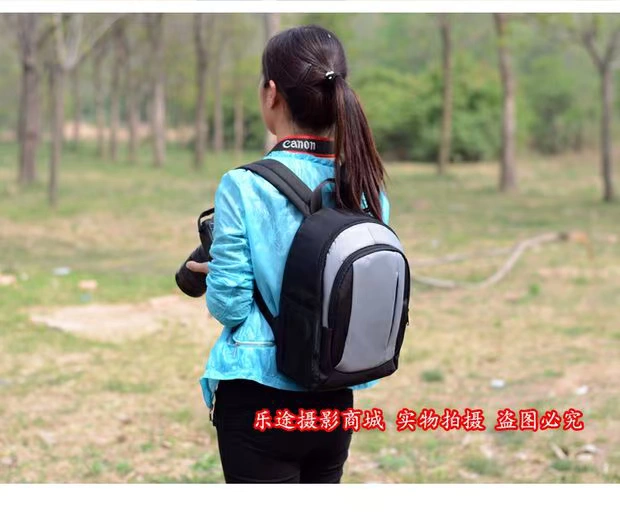 Túi đeo vai nhỏ chuyên nghiệp Máy ảnh ba lô máy ảnh DSLR 5D3 6D2 1500D 200D 60D nhẹ không thấm nước - Phụ kiện máy ảnh kỹ thuật số