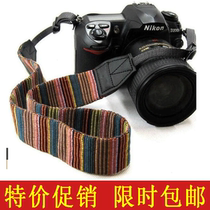 Soft SLR micro single camera shoulder strap Goto LC-005 color pinstripe Xi ethnic style camera strap