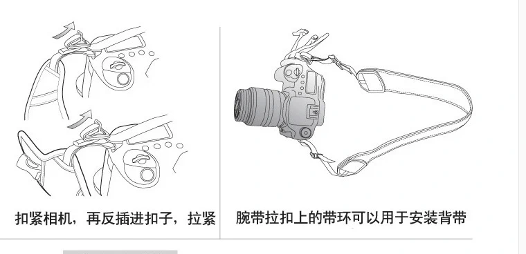 phụ kiện máy ảnh SLR dây đeo máy ảnh phù hợp cho máy ảnh SLR hai mặt Canon 尼康索尼宾 được ban nhạc cổ tay - Phụ kiện máy ảnh DSLR / đơn chân nhện máy ảnh