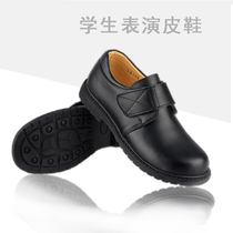 Shenzhen Elementary School Students Unify Black Leather Shoes Etiquette Shoes Wedding Flowers Children Shoes Boys Performance Shoes Special Cabinet Mens Leather Shoes