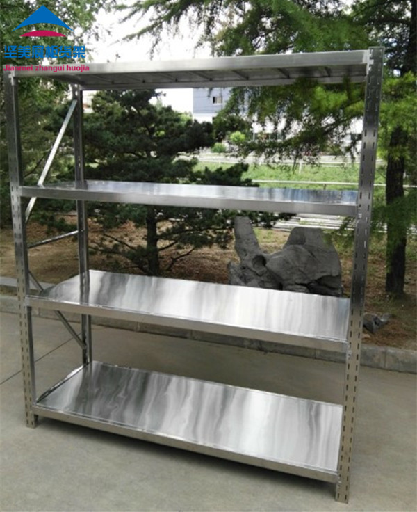 Shelf 304 stainless steel shelf medical storage room cold storage basement medium heavy-duty storage shelf