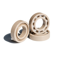 Ji Musen PEEK bearing 6806 zirconia ceramic ball inner diameter 30mm corrosion resistance acid-base non-magnetic no static electricity