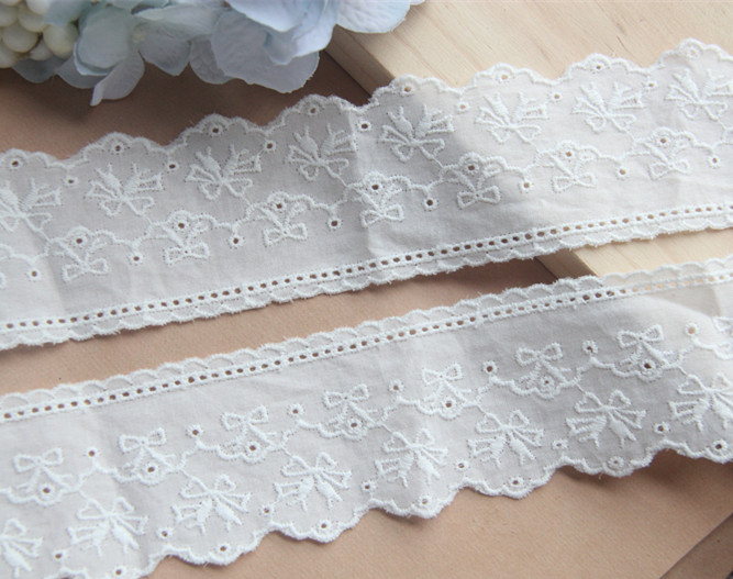 Day Single Handmade Diy Cotton Fabric Lace Lace Embroidered Lace Accessories Cotton Fabric Clothing Curtains Lace Width 5cm