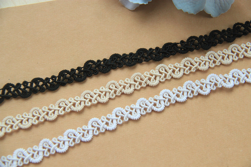 A12 handmade DIY accessories Specialty Webbing Centipedes with clothing Clothing Polo edge Width 1 2cm