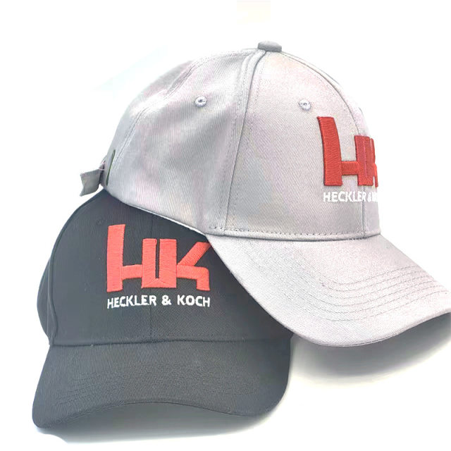 HK Hat Toy Gun Chicken Eating Game HK416 Lettering Embroidery Logo Hat