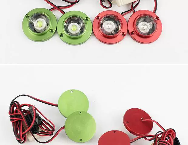 Xe tay ga sửa đổi phụ kiện led bóng đèn giấy phép tấm vít đèn rogue đèn nhấp nháy siêu sáng 12V WISP - Đèn xe máy