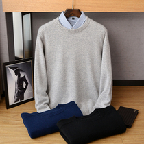 2020 autumn and winter New 100% cashmere knitwear round neck thick saddle shoulder sweater pure cashmere base shirt