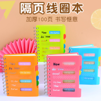 Coil Notebook Notepad Trumpet thickened with a minimalist student with a hand note of the word error book