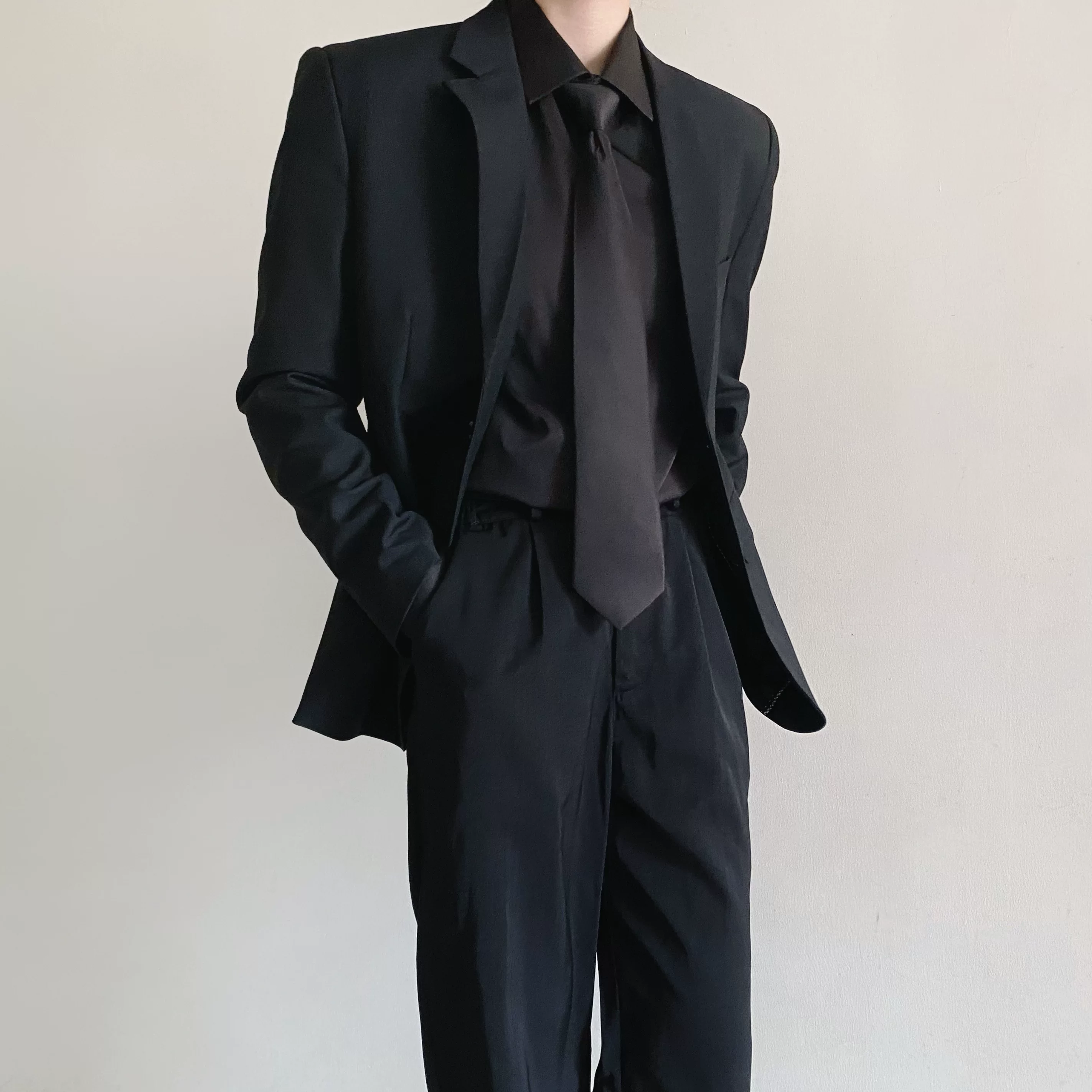 Мужской классический костюм, для студентов, slim fit, стиль высокого качества