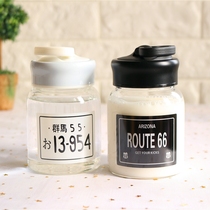 Korean Gunma glass portable hipster cup female student Korean cute Harajuku water cup simple hand Cup