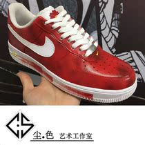 Sneakers custom hand-painted changing color DIY red graffiti rights Zhirilong small daisy plate shoes new product