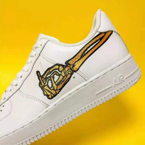 Sneakers custom graffiti color change color DIY canvas shoes AFI AJ hand painted