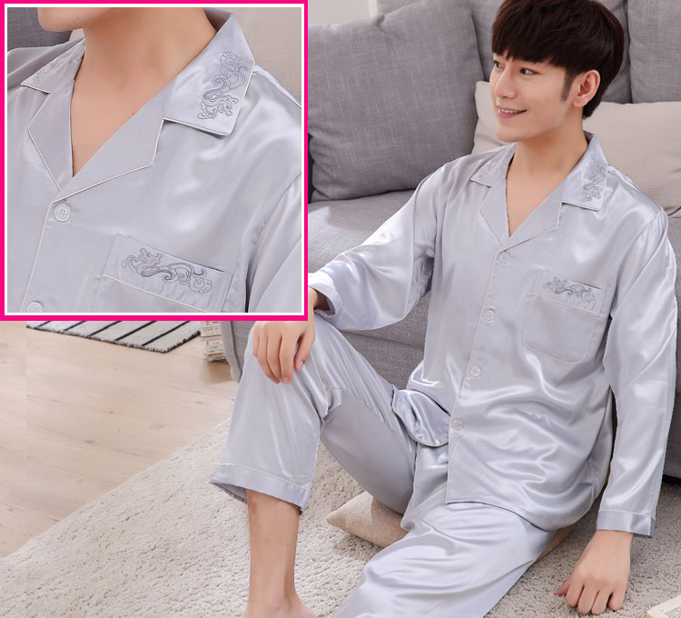 Pyjama pour homme OTHER   en Soie de glace à manches longues - Ref 3002743 Image 14