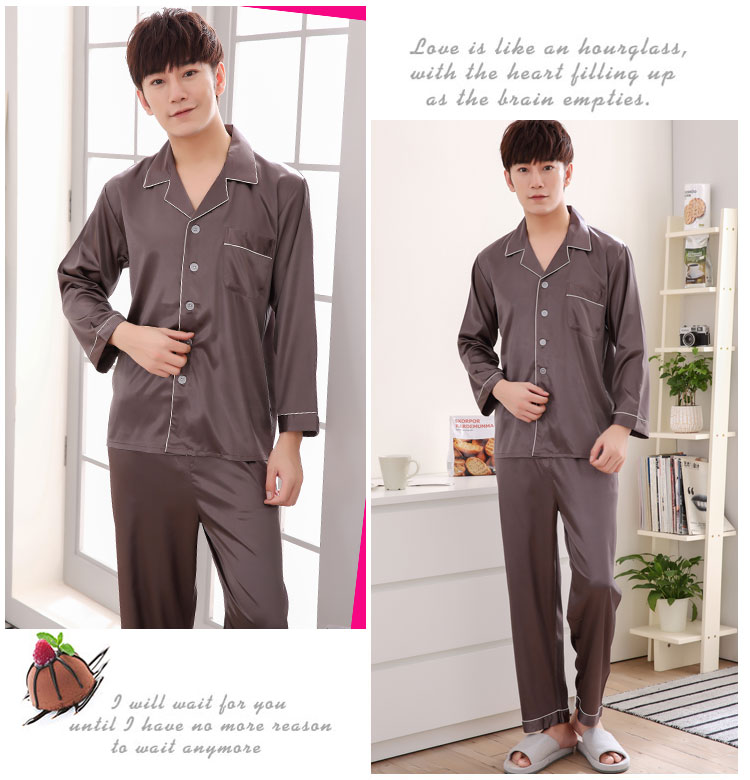 Pyjama pour homme OTHER   en Soie de glace à manches longues - Ref 3002743 Image 34