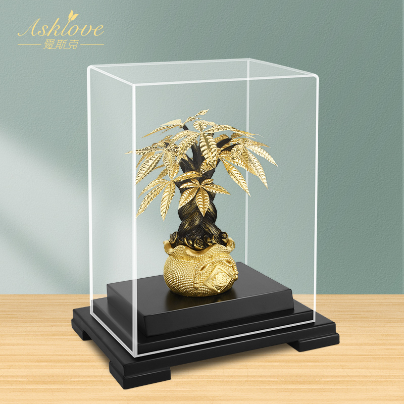 Gold Foil Money Tree Wine Cabinet Decoration Ornament Home Living Room Office Fortune-Attracting Money Tree Creative Opening Gift