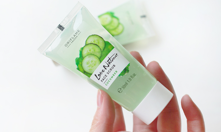 Oriflame tình yêu tự nhiên dưa chuột chà mặt 30ml nhẹ nhàng tẩy tế bào chết da chết giữ ẩm mỹ phẩm chính hãng tẩy da chết la roche posay