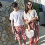 Ren đôi áo tắm thép của phụ nữ thép là bikini mỏng bốn mảnh quần đi biển nam mùa xuân phù hợp với cặp đôi - Vài đồ bơi 	đồ đôi đi biển cho mẹ và bé trai