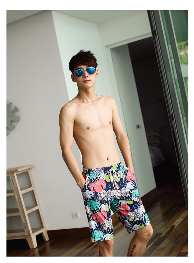 2018 mới kết hợp cặp đôi bảo thủ nóng bỏng mùa xuân tắm phù hợp với boyshort eo và áo đơn nam kỳ nghỉ - Vài đồ bơi 	đồ đi biển đôi	