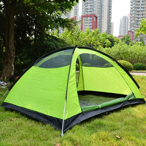 Đỉnh ngoài trời hai lớp hai lớp nhôm cắm trại cực cắm trại chống thấm nước pu3000 với tài khoản sợi chống muỗi - Lều / mái hiên / phụ kiện lều