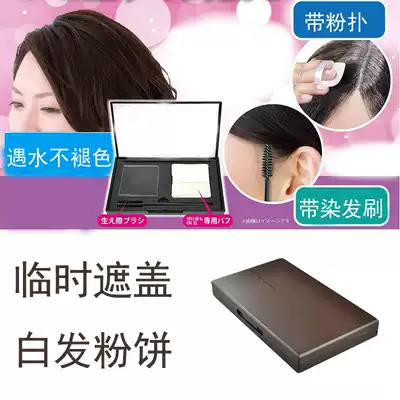 Direct mail Japan TO-PLAN temporary cover white hair powder hair brush black dark brown 5G does not fade in water