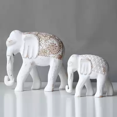 LIMlife 2019 Nordic elephant decoration living room TV cabinet decoration Feng Shui pair housewarming new home gift