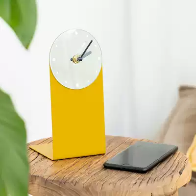 Nordic ins metal clock ornaments creative living room clock simple modern clock bedroom silent clock accessories