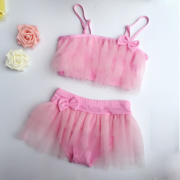 Đồ bơi cho trẻ sơ sinh Cô gái trẻ sơ sinh Cô gái chia áo tắm Công chúa Váy cô gái Đồ bơi trẻ em - Bộ đồ bơi của Kid đồ bơi con nít