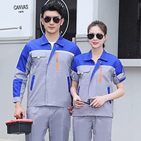 Пять поколений летних тонких длинных рукавов с ярко-синим верхом и серым низом.