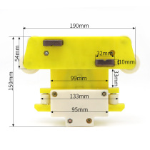 Type de conduite de conduite haut et bas coulissant coulissant ligne de contact spécial 4-set électrique haute teneur en cuivre à 4 niveaux ligne de contact coulissante à 4 niveaux sujet au dispositif électrique